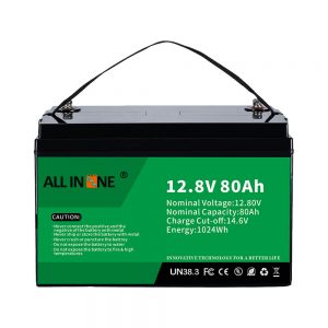 Najpopularnija zamjenska olovna kiselina, solarna RV pomorska LiFePO4 12V 80Ah litijeva baterija